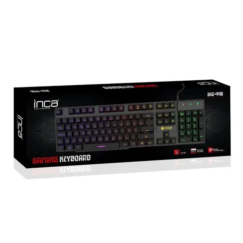 INCA Gaming Tastatur RGBMechanischUSB 1.50m schwarz retail