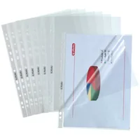 Herlitz Prospekthülle A4 PP Standard 100St genarbt oben se