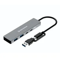 GRAUGEAR 4-Port USB HUB 2x USB-C und 2x USB-A 10Gbps