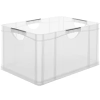 Rotho Aufbewahrungsbox A3 Transparent - Breite: 39 cm - Höhe: 31 cm - Tiefe: 59 cm - Volumen: 55 l - Produkttyp: Aufbewahrungsbox - Verpackungseinheit: 1 Stück