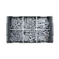 Tox-Dübel Dübel Sortiment L-Boxx Mini Beton, 296 Stück - Bohrdurchmesser: 6 mm - Länge: 26 mm - Verpackungseinheit: 296 Stück - Für Material: Stein - Beton - Set: Ja