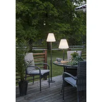 Star Trading Tischleuchte Kreta, 60 cm, Grau - Dimmbar: nicht dimmbar - Lichtfarbe: Je nach Leuchtmittel - Zusätzliche Ausstattung: Keine - Leuchtenfarbe: Grau - Gesamtleistung: 25 W - Lampensockel: E27