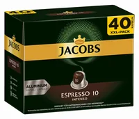 Jacobs Kaffeekapseln Espresso 10 Intenso 40 Stück - Entkoffeiniert: Nein - Produktionsland: Frankreich - Packungsgrösse: 40 Stück - Geschmacksrichtung: Keine - Getränkeart: Espresso - Kaffeeart: Nespresso Kapseln