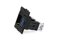 Bachmann Custom Modul inkl. Schrauben 2-fach Schwarz - Detailfarbe: Schwarz - Typ: Rahmen