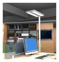 Contini Bürostehleuchte 80W, 4000 Kelvin, Silber - Betriebsart: Netzbetrieb - Dimmbar: dimmbar - Lampensockel: LED fest verbaut - Farbwiedergabeindex CRI: 80 - Lichtfarbe: Neutralweiss (NW) - Farbtemperatur Kelvin: 4000 K