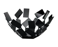 Alessi MT02 B serving basket Round Black