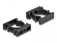Delock Kabelschlauchhalter 28.5 mm, 4 Stück, Schwarz - Produkttyp: Kabelschlauchhalter - Verpackungseinheit: 4 Stück