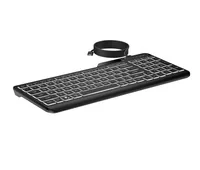 HP 400 Backlit Wired Keyboard clavier Maison USB Noir