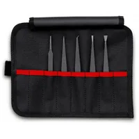 KNIPEX Kunststoffpinzetten-Set, ESD 5tlg