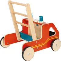 small foot Lauflernwagen Feuerwehr - Altersempfehlung ab: 12 Monaten - Detailfarbe: Rot - Material: Filz - Gummi - Holz - Metall - Nachhaltigkeit: Nicht angegeben - Produkttyp Lauflerner: Schiebewagen - Höhenverstellbar: Keine Angaben