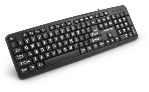 Esperanza EK129 keyboard USB QWERTY UK English Black