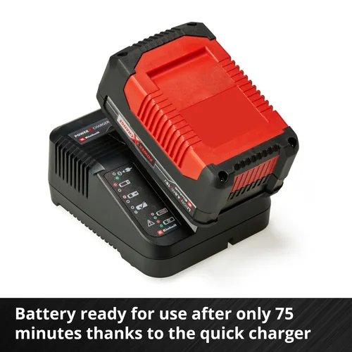 Power-X-Change Starter-Kit A1, 18Volt 4Ah (schwarz/rot, Akku + Ladegerät)