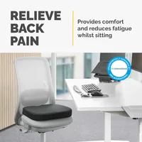 Fellowes Sitzkissen Breyta Comfort 43 x 43 x 9 cm - Material Bezug: Polyester - Produktkategorie: Sonstiges - Breite: 43 cm - Detailfarbe: Schwarz - Länge: 43 cm - Material Füllung: Schaumstoff