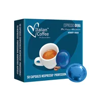 Italian Coffee Professional Pads Deka 50 Stück - Entkoffeiniert: Ja - Produktionsland: Italien - Packungsgrösse: 50 Stück - Geschmacksrichtung: Keine - Getränkeart: Café Crème - Cappuccino - Latte Macchiato - Kaffeeart: Professional Pads