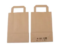 ELCO Geschenktüte mit Flachhenkel, 18 x 6 x 26 cm, 50 Stück - Material: Papier - Verpackungseinheit: 50 Stück - Motiv: Ohne Motiv - Detailfarbe: Braun - Verpackungsart: Geschenktüte