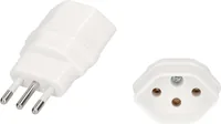Max Hauri Reiseadapter Italien / Typ 13 3-polig - Anzahl Pole: 3 - USB Ladeanschluss: 0 - Adapter Dose: Europa - Adapter Stecker: Italien