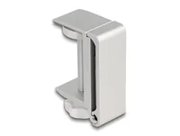 DeLOCK Headphone Holder adjustable for desk mounting aluminium silver