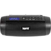 Imperial Bluetooth Speaker Dabman Go Schwarz - Verbindungsmöglichkeiten: Bluetooth - USB Typ-C - Widerstandsfähigkeit: IPX5 - Stromversorgung: Akkubetrieb - Netzbetrieb - Detailfarbe: Schwarz - Gewicht: 458 g - System-Kompatibilität: Keine