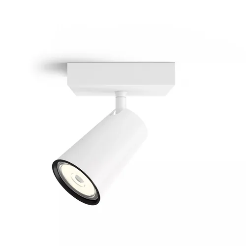 Philips Aufbauspot Paisley, GU10, 5.5 W, Weiss - Leuchten Kategorie: Aufbauleuchte - Betriebsart: Netzbetrieb - Lampensockel: GU10 - Farbtemperatur Kelvin: Je nach Leuchtmittel - Gesamtleistung: 10 W - Farbwiedergabeindex CRI: 0