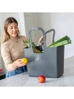 koziol XL plastic bag Grey, Natural 1 pc(s)
