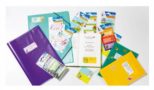 Herma Stickers Schuletiketten Dinos - Produkttyp Bucheinbandprodukte: Schuletiketten - Detailfarbe: Mehrfarbig