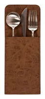 Tiseco Tischset Truman 10 cm x 25 cm, Walnuss - Material: Polyester (PES) - Breite: 10 cm - Länge: 25 cm - Motiv: Ohne Motiv