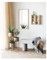 House Nordic Scottsdale wall mirror Rectangular Natural