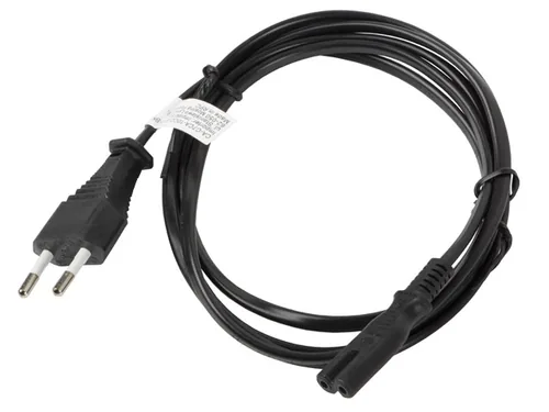 Lanberg CA-C7CA-10CC-0018-BK power cable Black 1.8 m C7 coupler CEE7/16