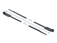 Delock Kabelbinder mit Beschriftungsfeld L 300 x B 4,8 mm schwarz 10 Stück