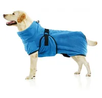 SwissPet Bademantel Wety, XL, 58 cm, Blau - Hundegrösse: XL - Detailfarbe: Blau - Produkttyp: Bademantel - Tierart: Hund