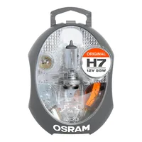 OSRAM H7 12 Original Mini Box PKW - Länge: 59 mm - Farbtemperatur: Kaltweiss/Tageslichtweiss (KW) - Leuchtmittel Technologie: Halogen - Leuchten Art: H7 - Lampensockel: Diverse - Set: Ja