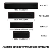 HyperX Wrist Rest - Keyboard - Compact 60% 65%