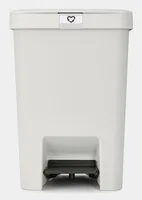 Brabantia Recyclingbehälter StepUp 25 l, Hellgrau - Material: Recycling Kunststoff - Fassungsvermögen: 25 l - Anzahl Behälter: 1 - Detailfarbe: Hellgrau - Form: Eckig