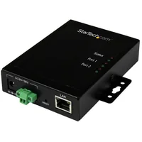 StarTech.com 2-Port Serial-to-IP Ethernet Device Server - RS232 - Metal and Mountable - TAA