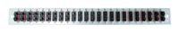 EFB Bestckte Frontblende mit 24 x SC Duplex Kupplung OM4 vertikal, schwarz