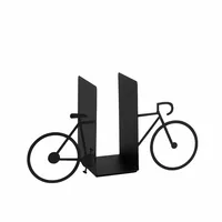 Wallxpert Buchstützen-Set Velo Schwarz - Detailfarbe: Schwarz