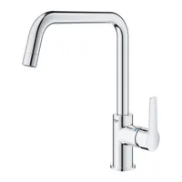 GROHE Küchenarmatur QuickFix Start Hoher Auslauf - Material: Messing - Montage: Standmontage - Anschlussmass: G3/8 - Ausziehbare Brause: Nein - Anzahl Strahlarten: 1 - Farbe: Chrom
