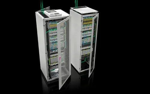 Rittal TX CableNet,Sichttür,Seitenwände,19""-Profilschienen