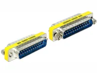 Delock Gender Changer DB25 m - m - Kabeltyp: Adapter - Datenanschluss Seite A: DB-25 Stecker - Datenanschluss Seite B: DB-25 Stecker - Übertragungsart: Seriell - Winkelstecker: Nein