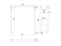 Multibrackets Deckenhalterung Ceiling Mount Pro OM55N-D - Detailfarbe: Schwarz - Eigenschaften: Deckenmontage - Pivot - Maximale Bildschirmgrösse: 55  - Maximale Tragkraft: 80 kg