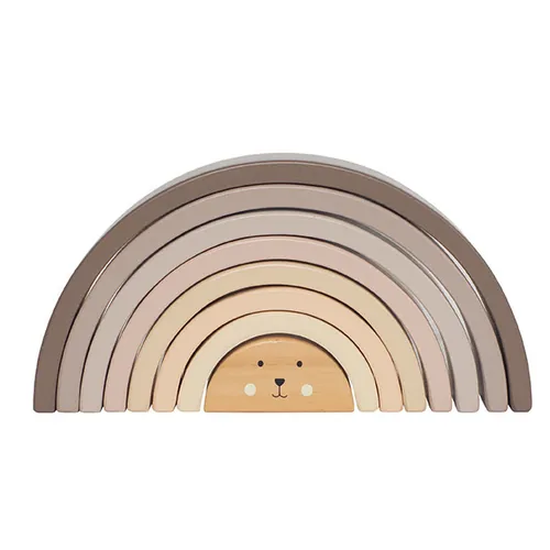 JABADABADO Stapelspiel Regenbogen W7223 Nature Line