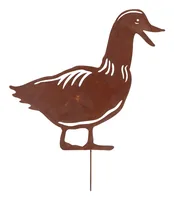 Esschert Design Ente Edelrost 30.5 x 36.6 cm - Produkttyp: Gartenstecker - Detailfarbe: Keine Angabe
