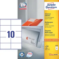 AVERY ZWECKFORM Etiketten 105x57mm 3425 weiss 1000 Stk./100 Blatt