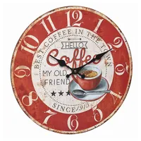 TFA-Dostmann Vintage Quartz clock Round Red