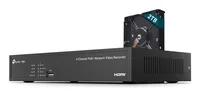 TP-Link Netzwerkrekorder VIGI NVR1004H-4P 2 TB, 4 Kanal - Anzahl Festplatten vorverbaut: 1 - Anzahl Kanäle: 4 - Anzahl Laufwerkschächte: 1 - Festplatten Formfaktor: 3.5 - Gehäuse Bauart: Desktop - Kompatibel mit: ONVIF