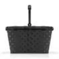 Reisenthel Einkaufskorb Carrybag XS Frame Glossy dots black - Breite: 33.5 cm - Detailfarbe: Schwarz glanz - Material: Polyester - Höhe: 21 cm - Länge: 19.5 cm