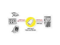 ROLINE 11.02.8339 clip sicura Bloccaporte USB tipo-C Nero 1 pz