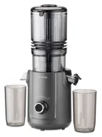 Trisa Entsafter Slow Flow Juice Anthrazit - Materialtyp: Kunststoff - Material: Kunststoff - Ausstattung: Entsafter - Fruchtfleischbehälter - Detailfarbe: Anthrazit - Gerätetyp: Entsafter - Set: Nein