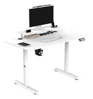 Ultradesk Gaming Tisch Higlander Weiss - Beleuchtung: Nein - Höhenverstellbar: Ja - Detailfarbe: Weiss - Material: Carbon - Metall - Stahl - Holz