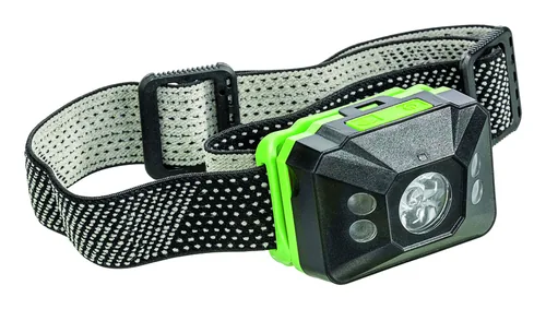 STEFFEN Stirnlampe LED 210 Grün - Einsatzbereich: Arbeitslampen - Betriebsart: Batteriebetrieb - Leuchtmittel: LED - Max. Laufzeit: 3 h - Leuchtweite: 100 m - Min. Laufzeit: 2 h